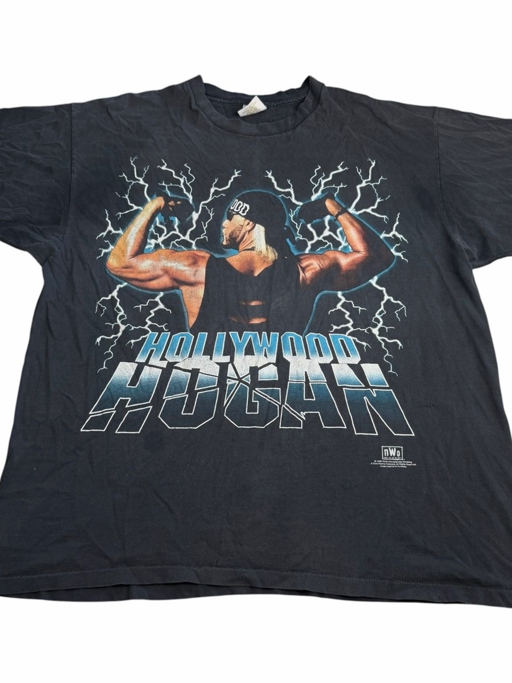 Vintage 1998 WCW Hollywood Hulk Hogan NWO Wrestling Thunder T-Shirt Size 2XL OG